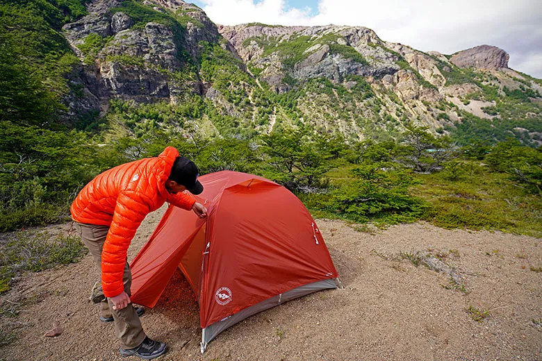 Copper Spur HV UL2 tent with vestibule door open showing easy access
